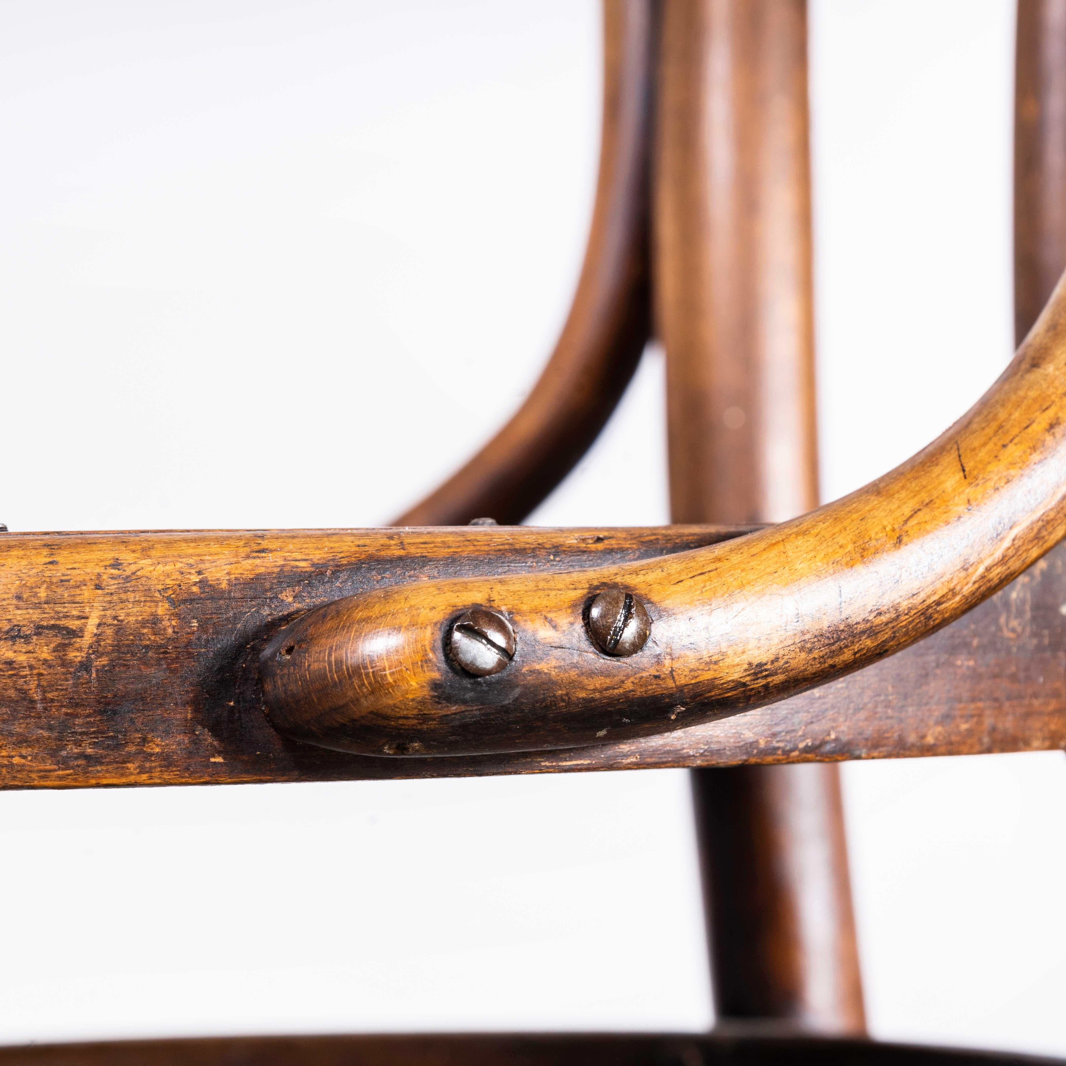 1920’s Bentwood Debrecen Hoop Back Dining Chairs – Pair 6