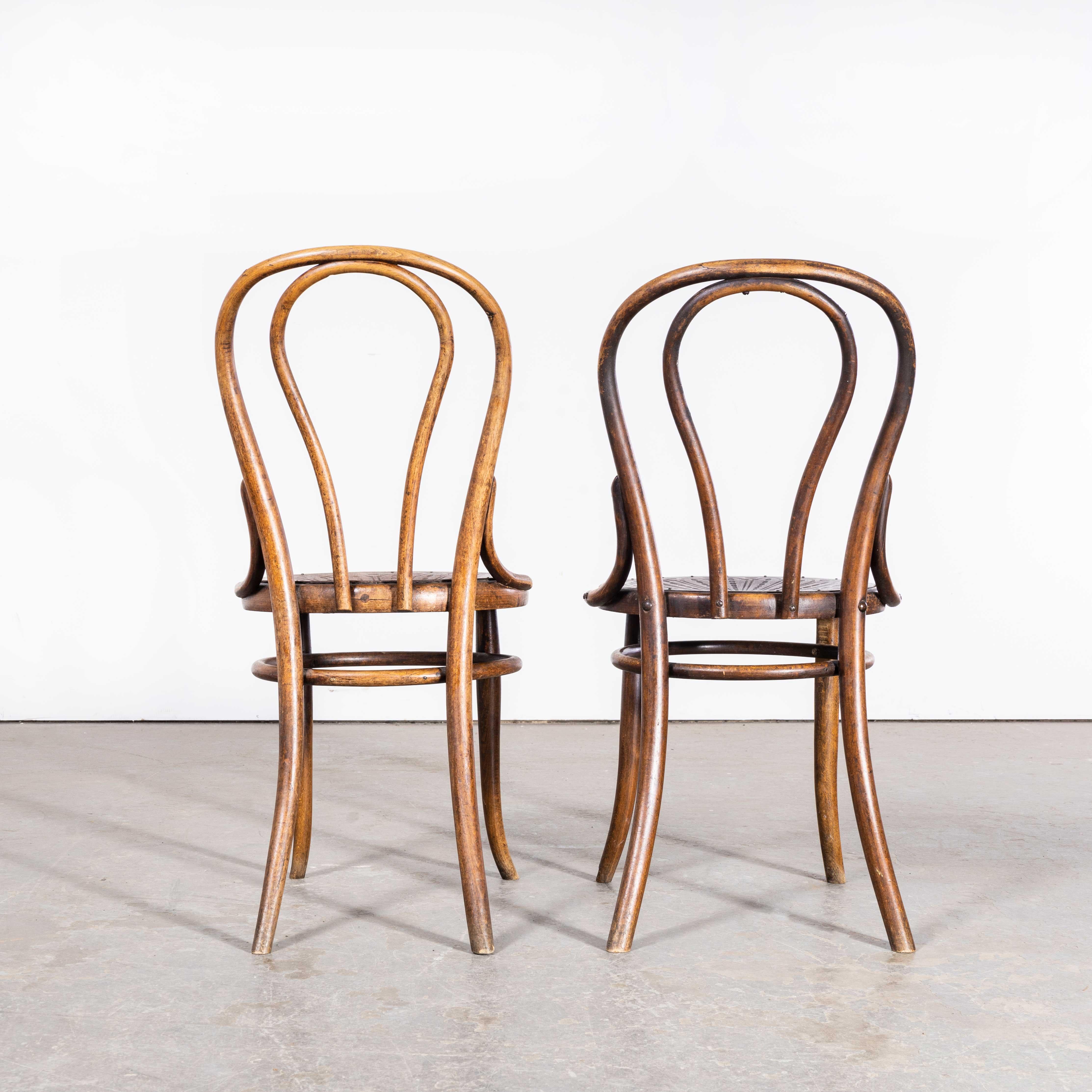 1920’s Bentwood Debrecen Hoop Back Dining Chairs – Pair 1