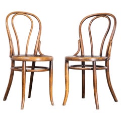 1920’s Bentwood Debrecen Hoop Back Dining Chairs – Pair
