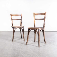 1920s Bentwood Debrecen Ladder Back Dining Chairs, Pair