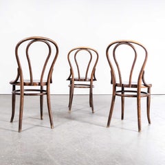 1920s Bentwood Ungvar Ungarn Hoop Dining Chairs, Set of Three