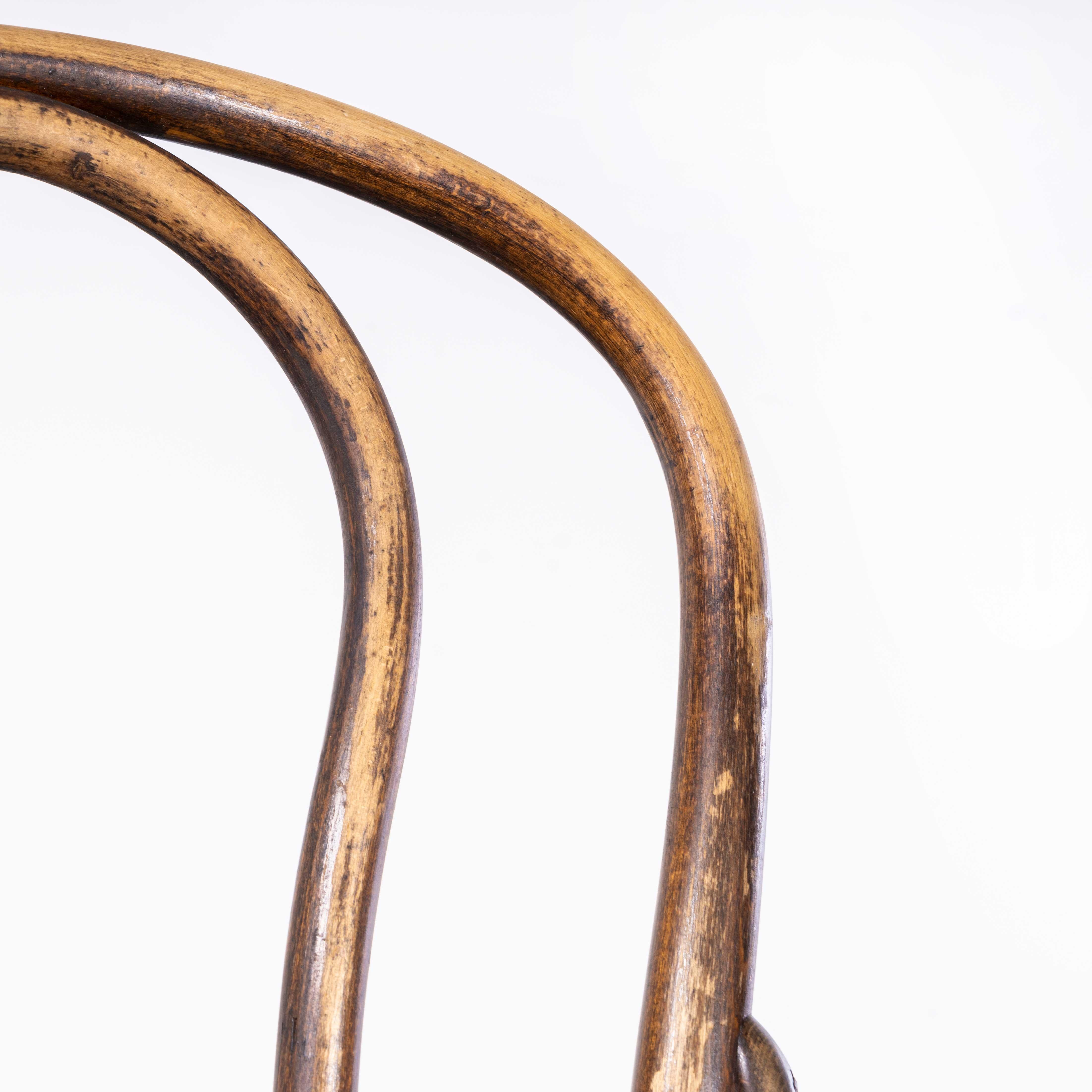 Early 20th Century 1920s Bentwood Ungvar Ungarn Hoop Dining Chairs, Set of Three