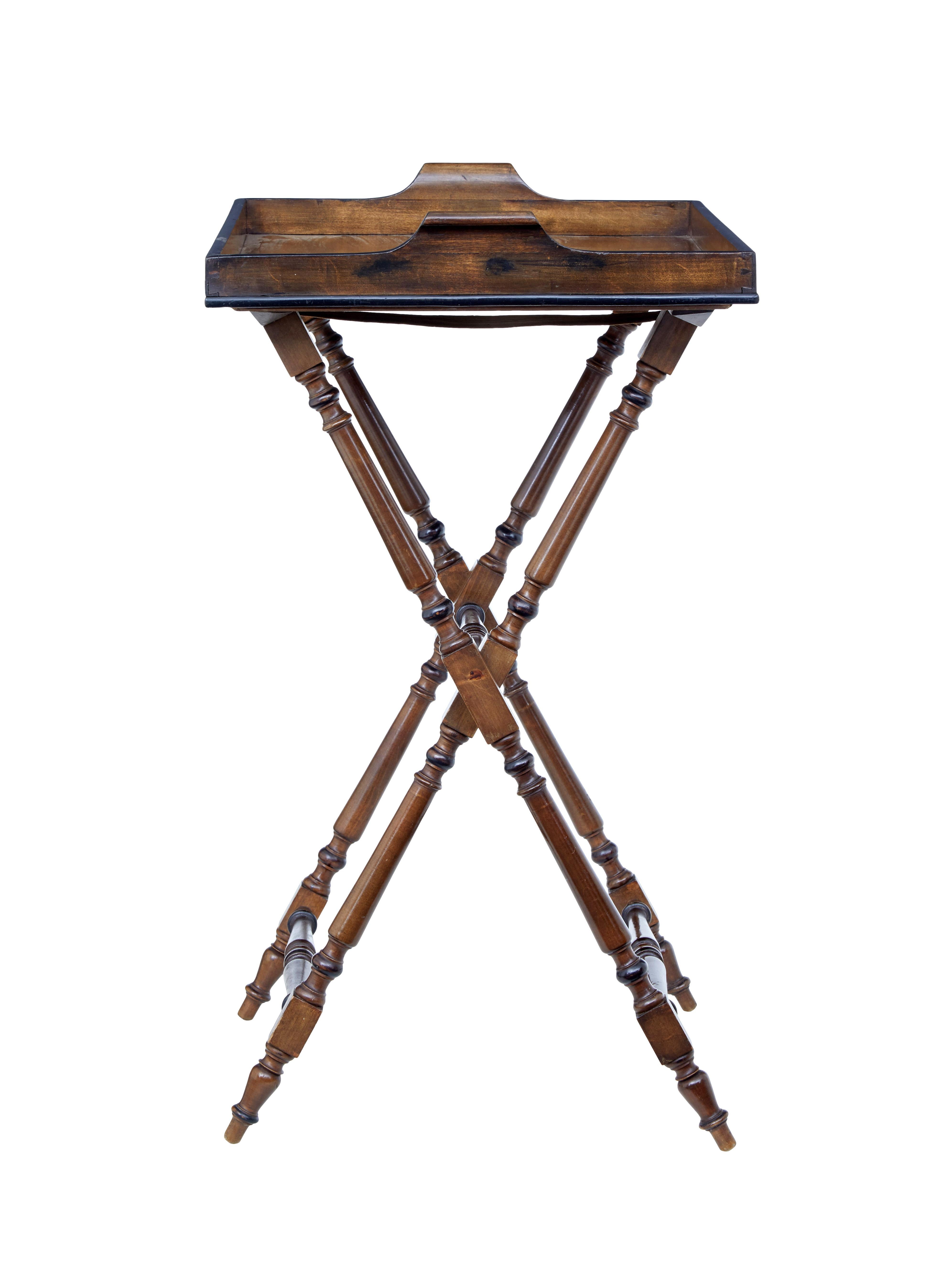 Art Deco 1920's Birch Butlers Tray on Stand
