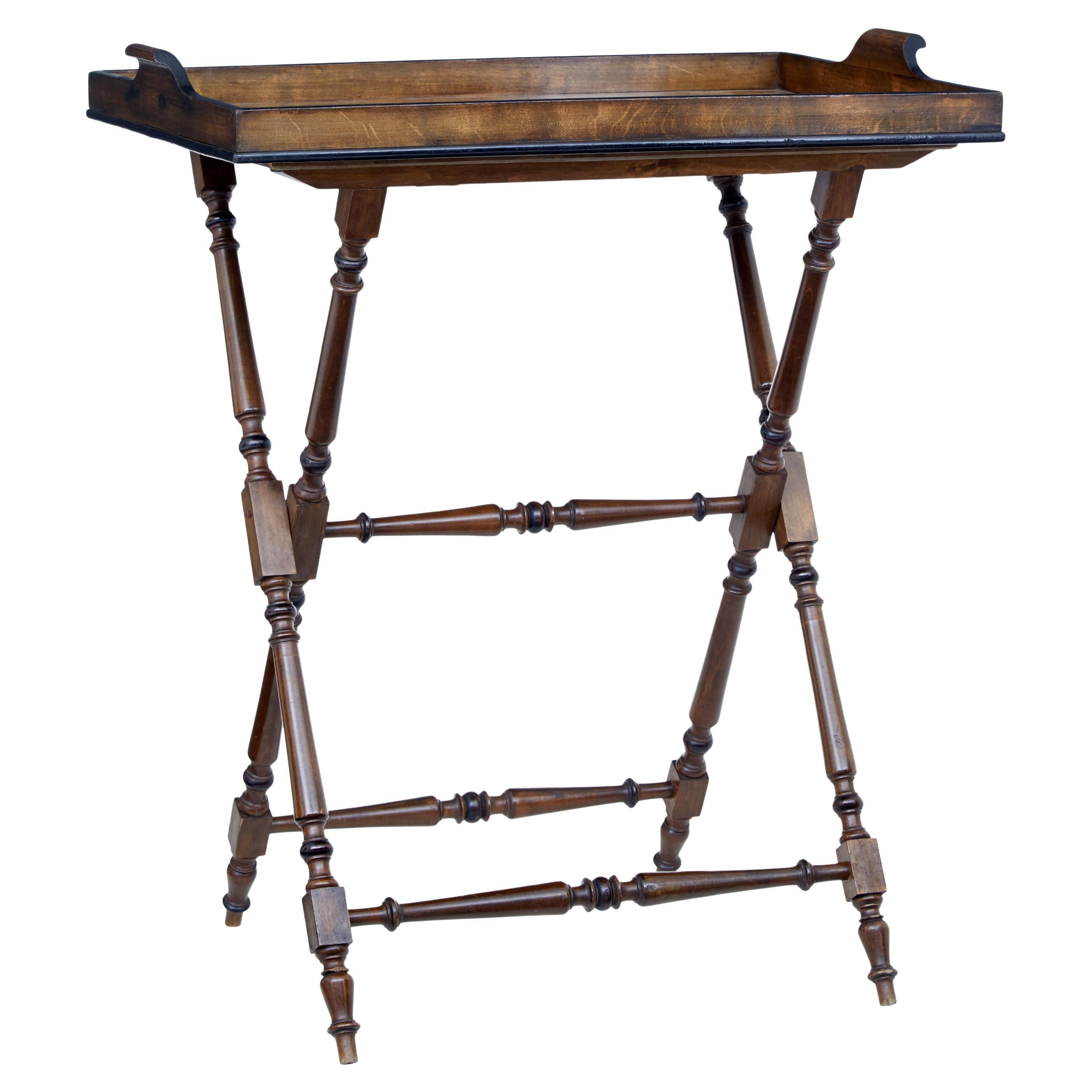 1920's Birch Butlers Tray on Stand