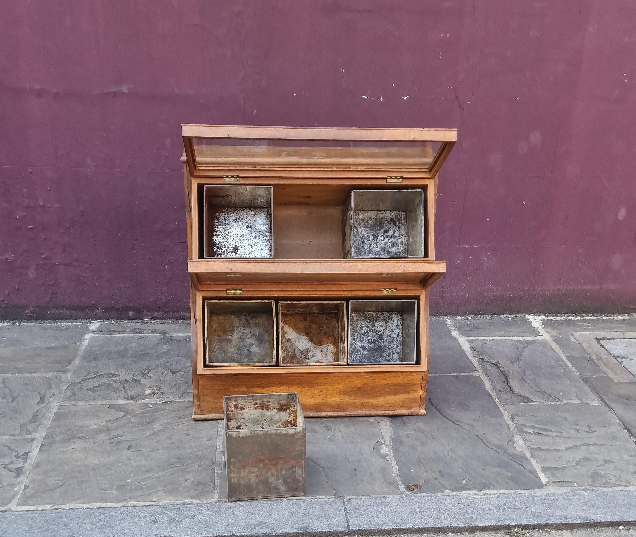 Art Deco 1920s Biscuit display cabinet For Sale