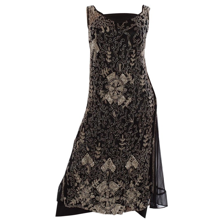 sachin and babi light blue dress Limited Edition 1920's Luxury Vintage Gatsby Beaded Party Dress - The Chantilly main image 1
