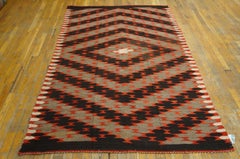 Rugs On Net Grey Antique Native American Navajo Flatweave Rio Grande Tribal Rug