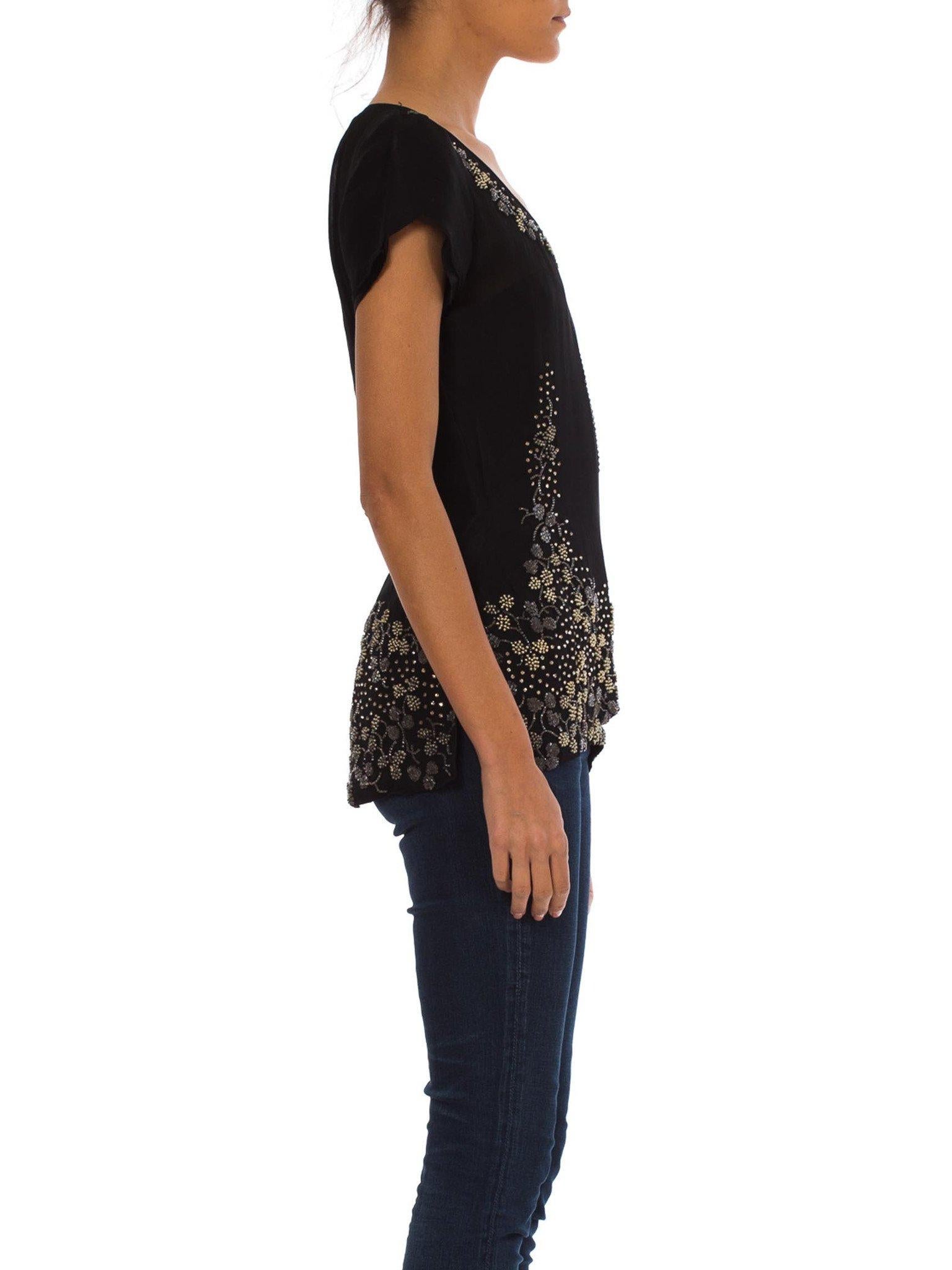 black beaded blouse