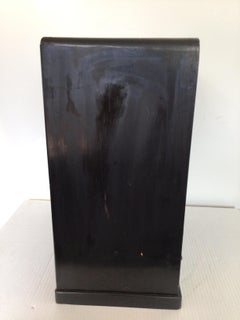 1920s Black Lacquered Tabletop Altar Cabinet