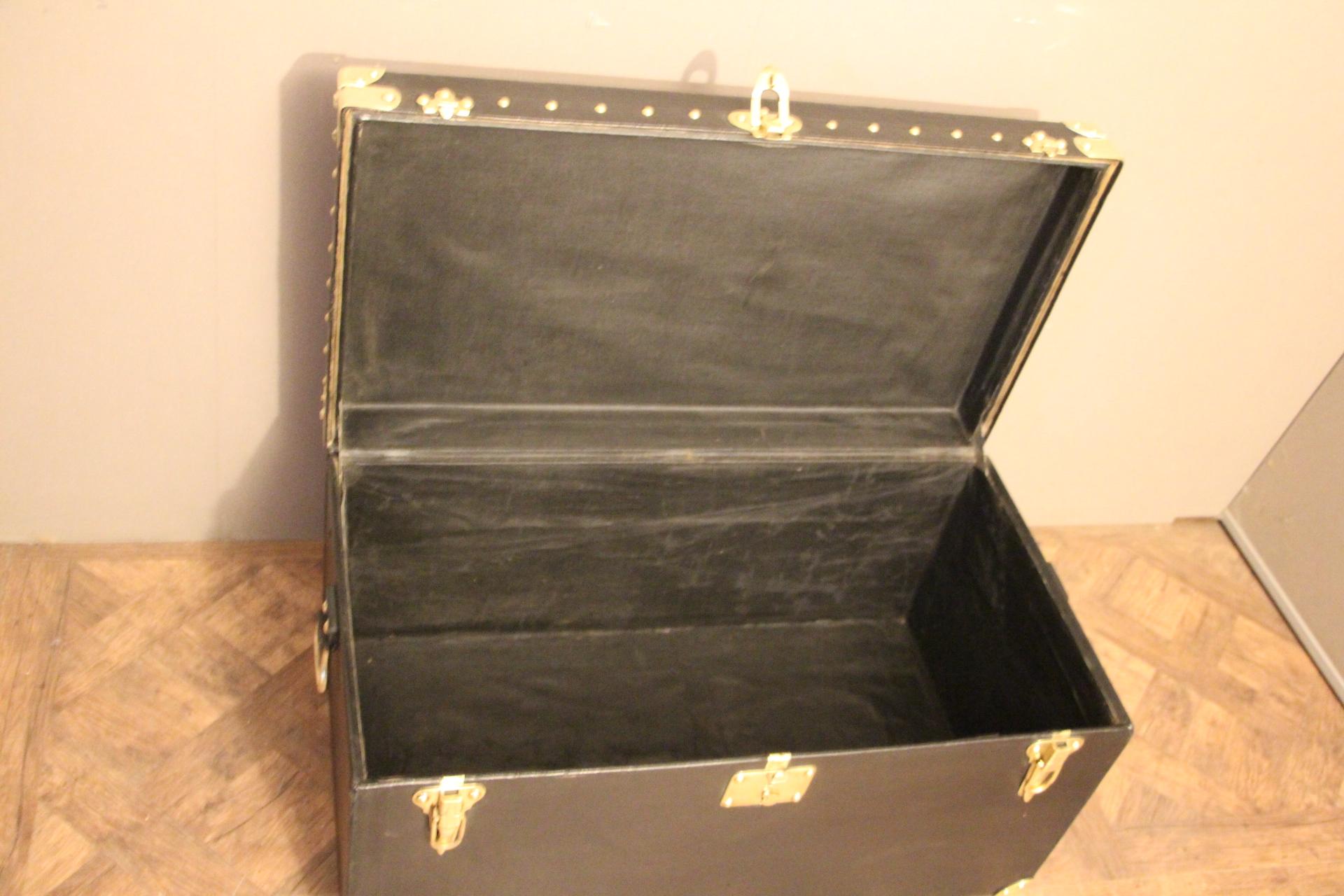 1920s Black Louis Vuitton Motoring Trunk 5