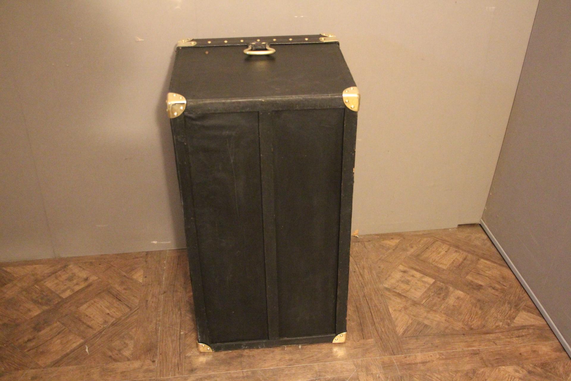 1920s Black Louis Vuitton Motoring Trunk 7