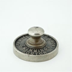 1920s Bostonian Tailors Paperweight Curiosity Desk Object Architect Sculpture