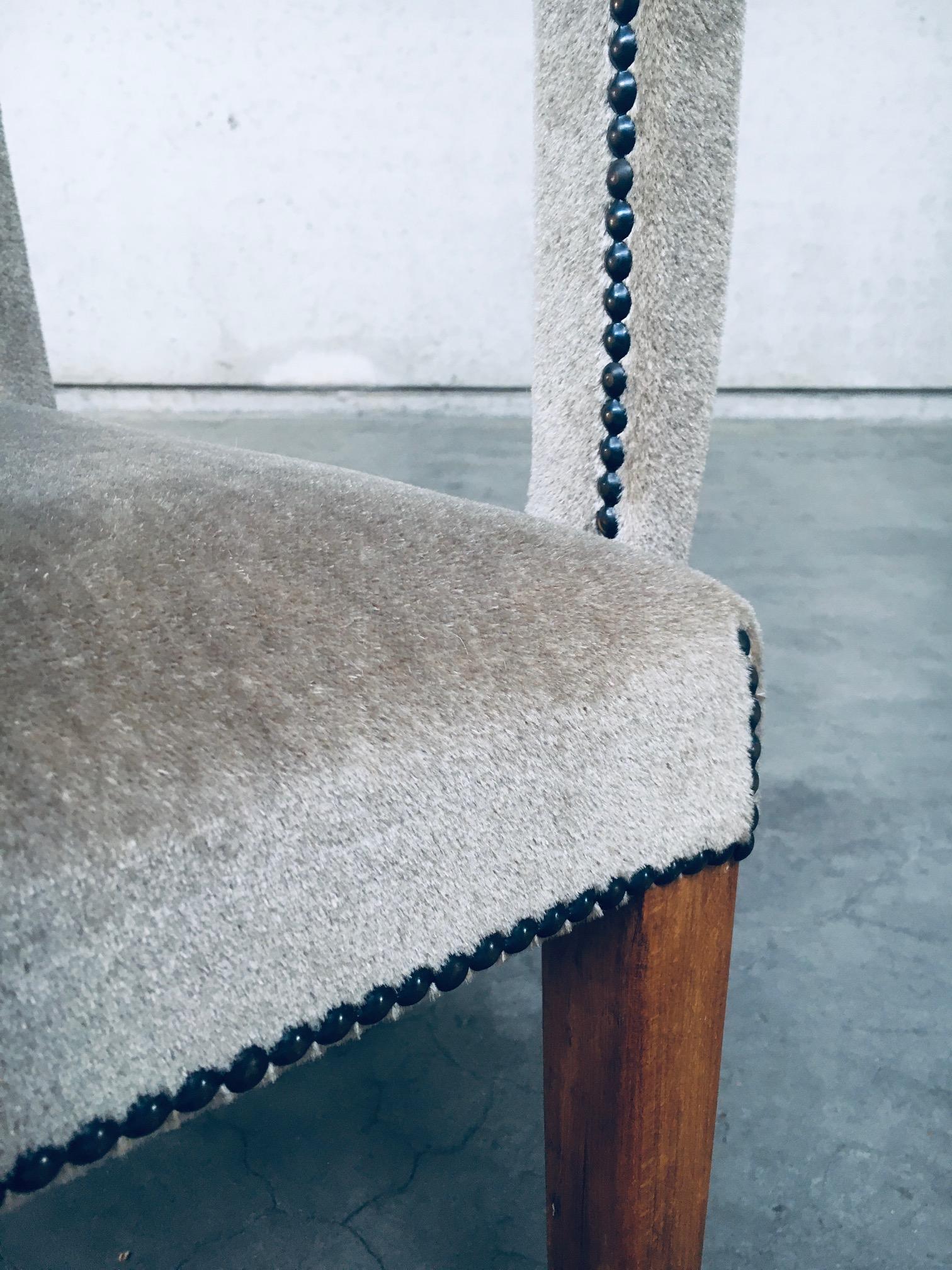 1920's Boudoir Velvet Side Arm Chair For Sale 9