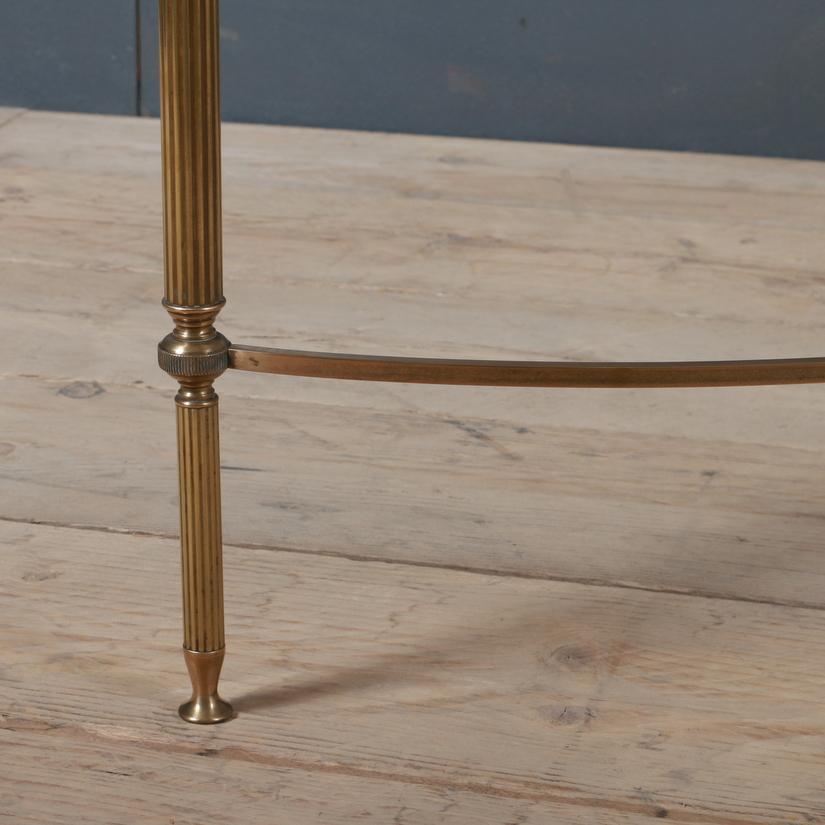 1920s Brass and Glass Low Table In Good Condition In Leamington Spa, Warwickshire