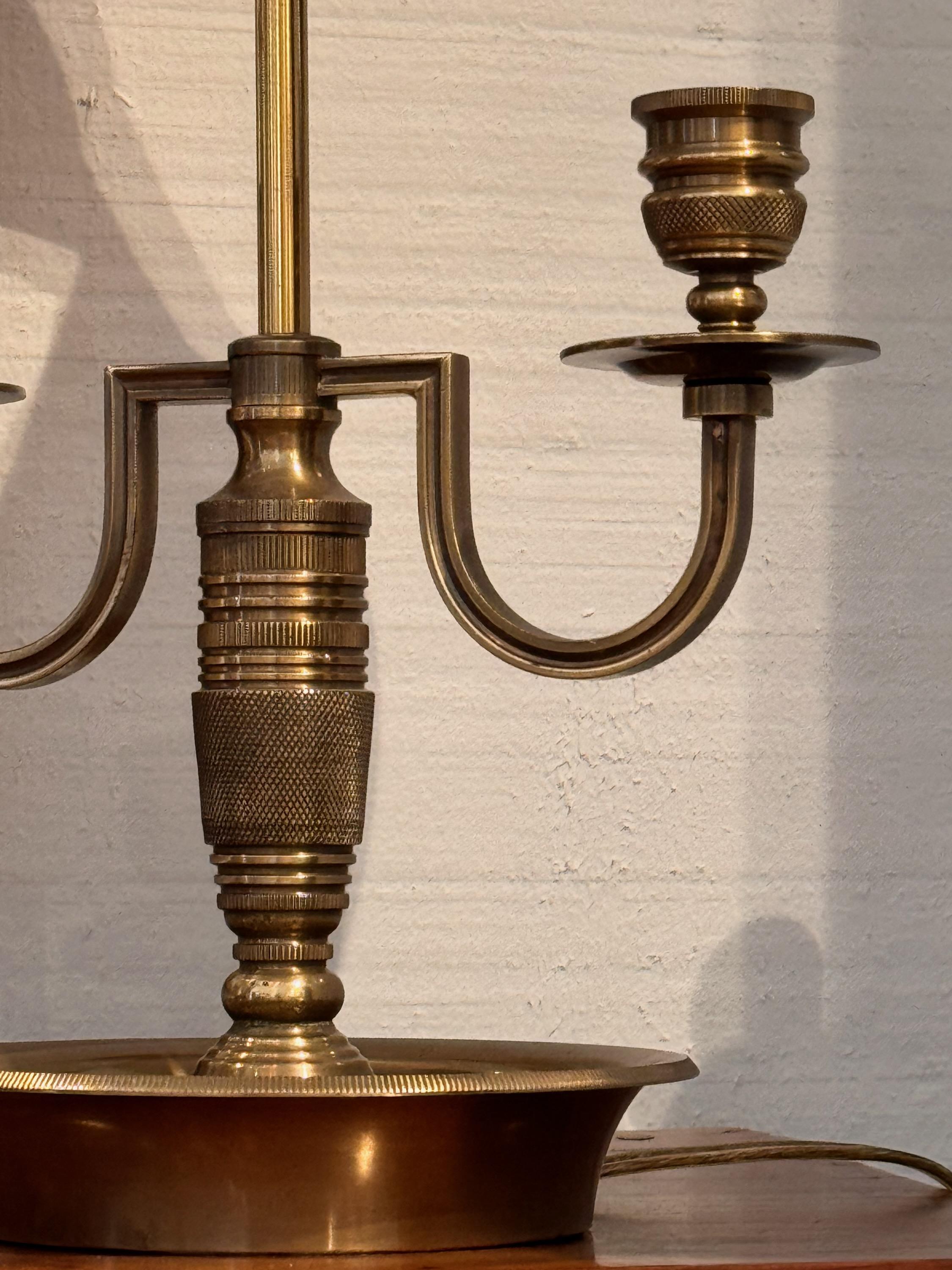 1920s Brass Bouillotte Lamp For Sale 1