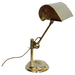 Antique 1920's Brass Clerks Desk Light