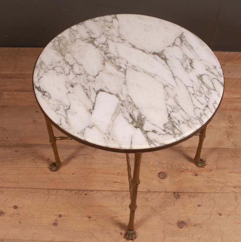 1920s Brass Lamp Table In Fair Condition In Leamington Spa, Warwickshire