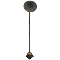 1920s Brass Miller Sunlamp l Floor Lamp Industrial Antique Spotlight