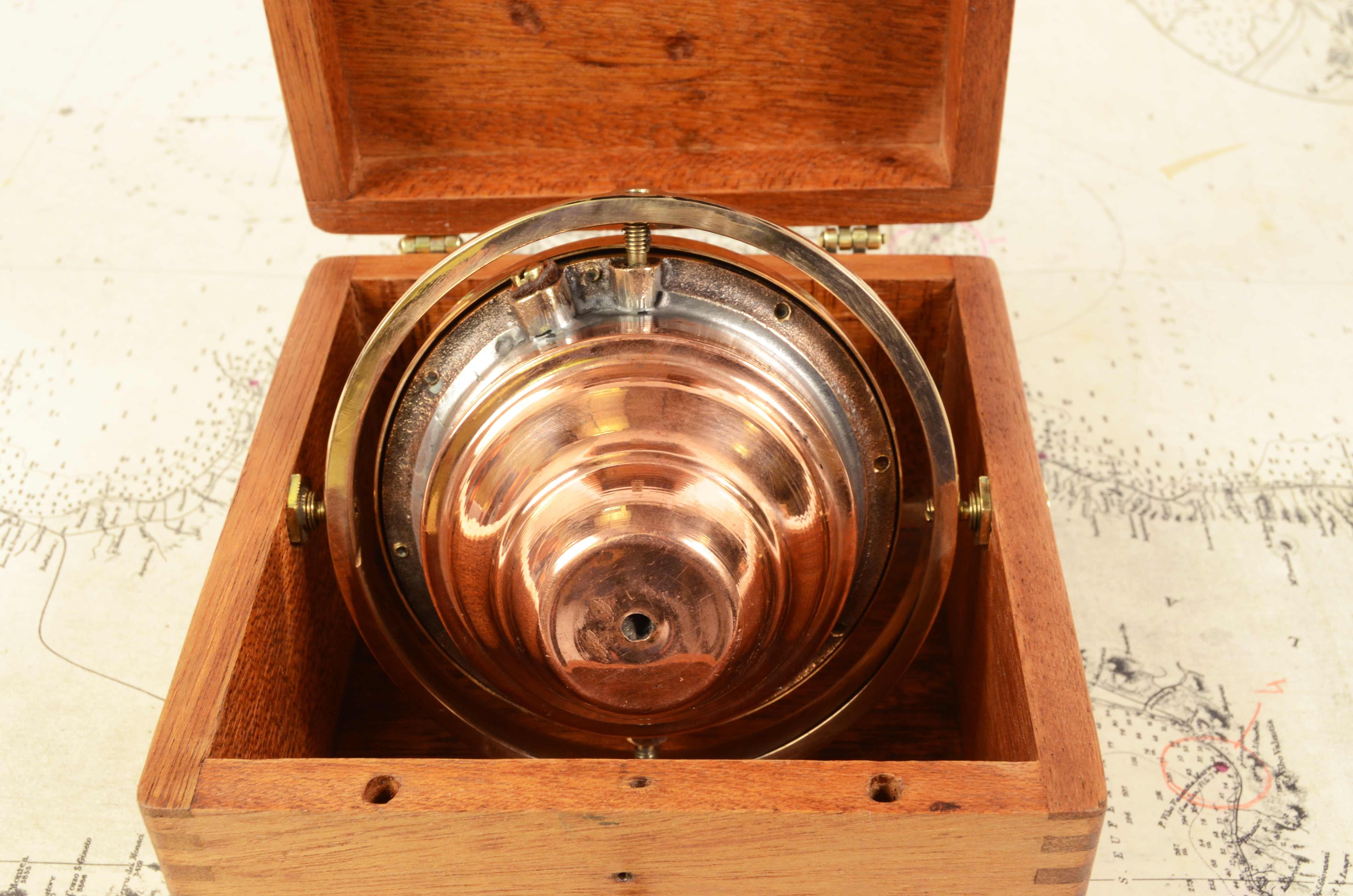 1920s Brass Nautical Dirigo Seattle Compass Antique Marine Navigation Instrument 4