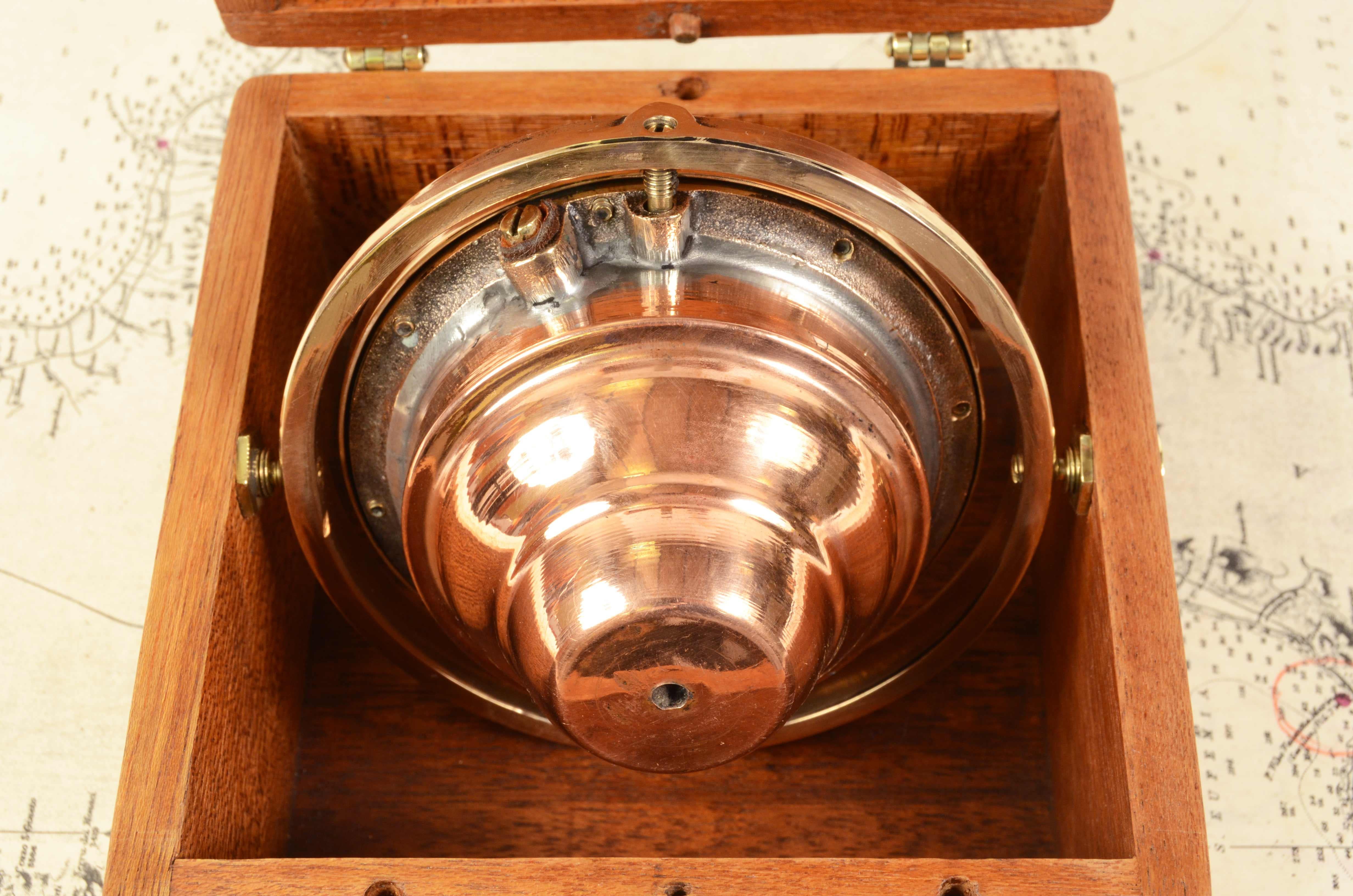 1920s Brass Nautical Dirigo Seattle Compass Antique Marine Navigation Instrument 5