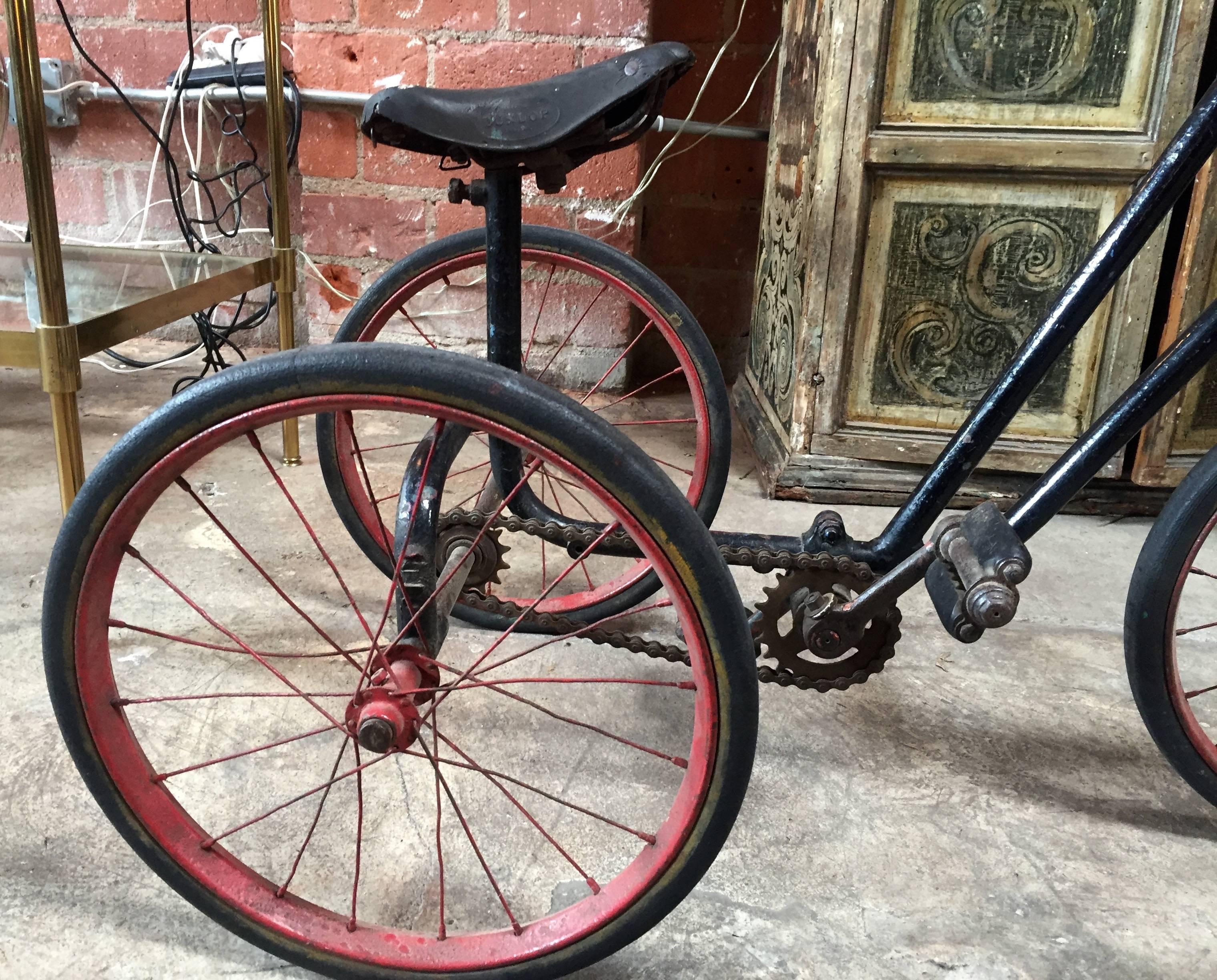 English 1920s British Dunlop Tricycle Bike