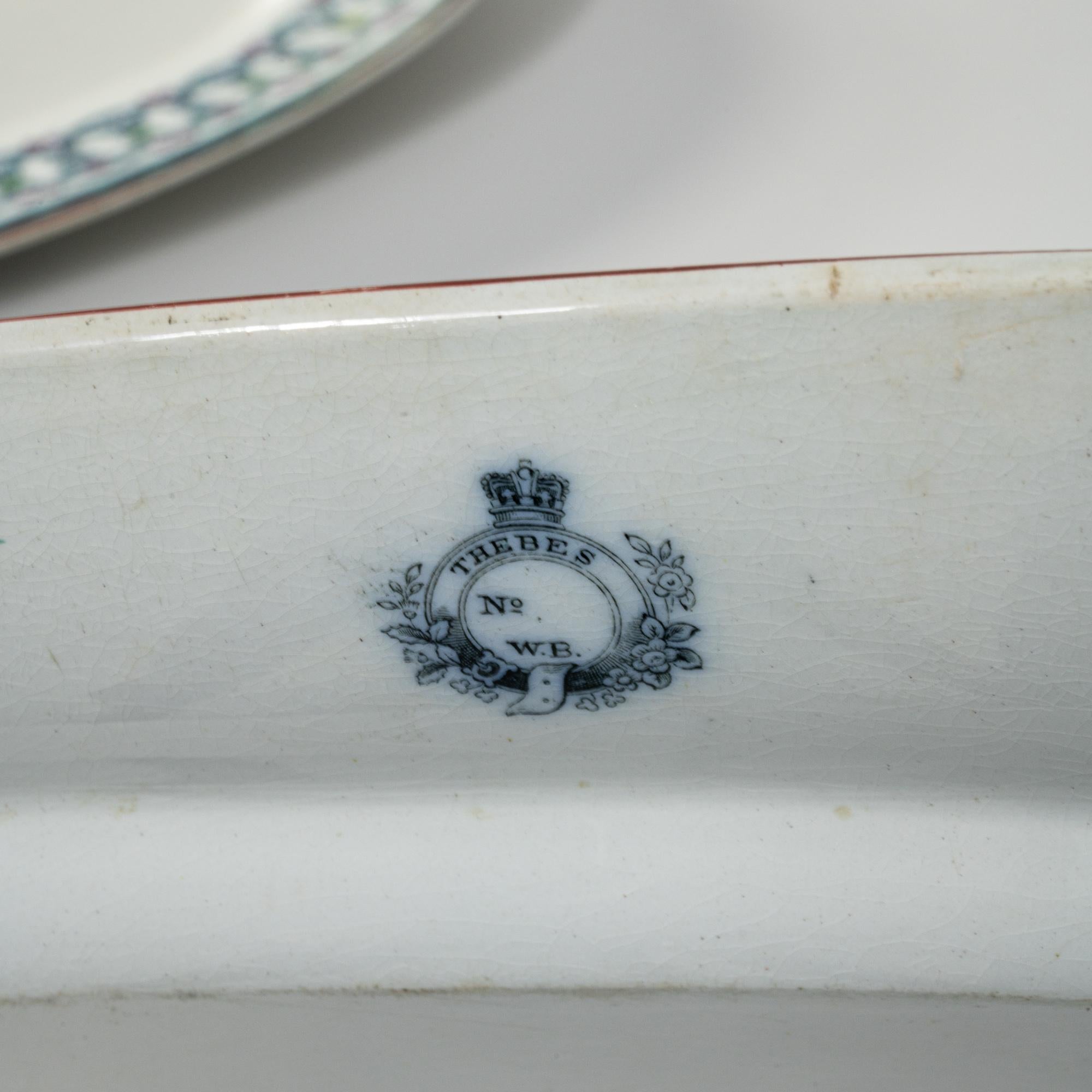 Ceramic 1920s British Serving Platters, Set of Three For Sale