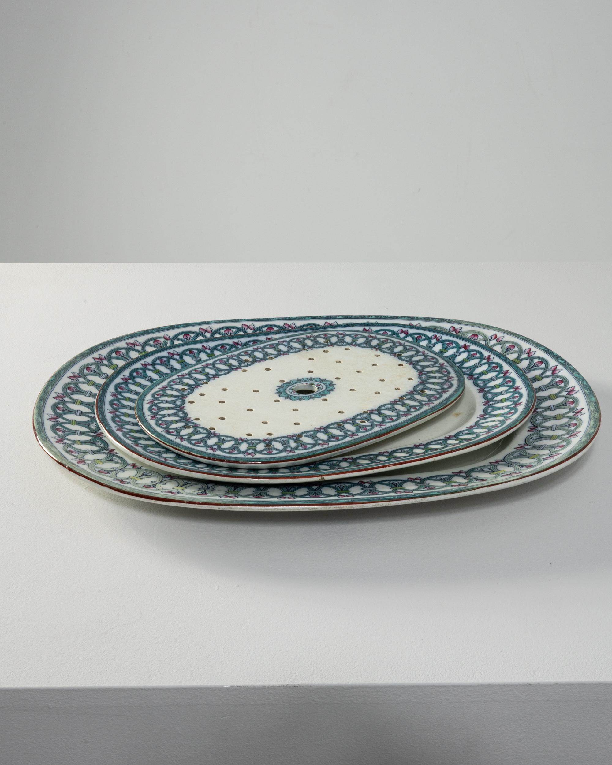 1920s British Serving Platters, Set of Three For Sale 1