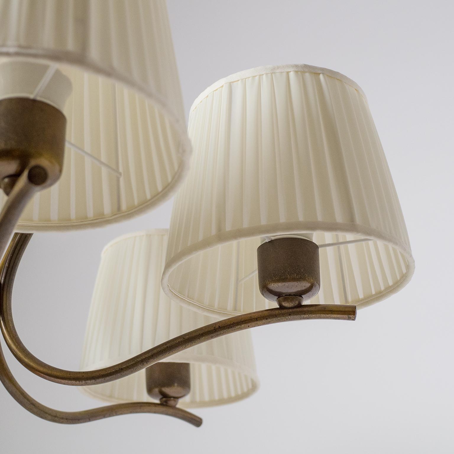 1920s Bronze Chandelier 5