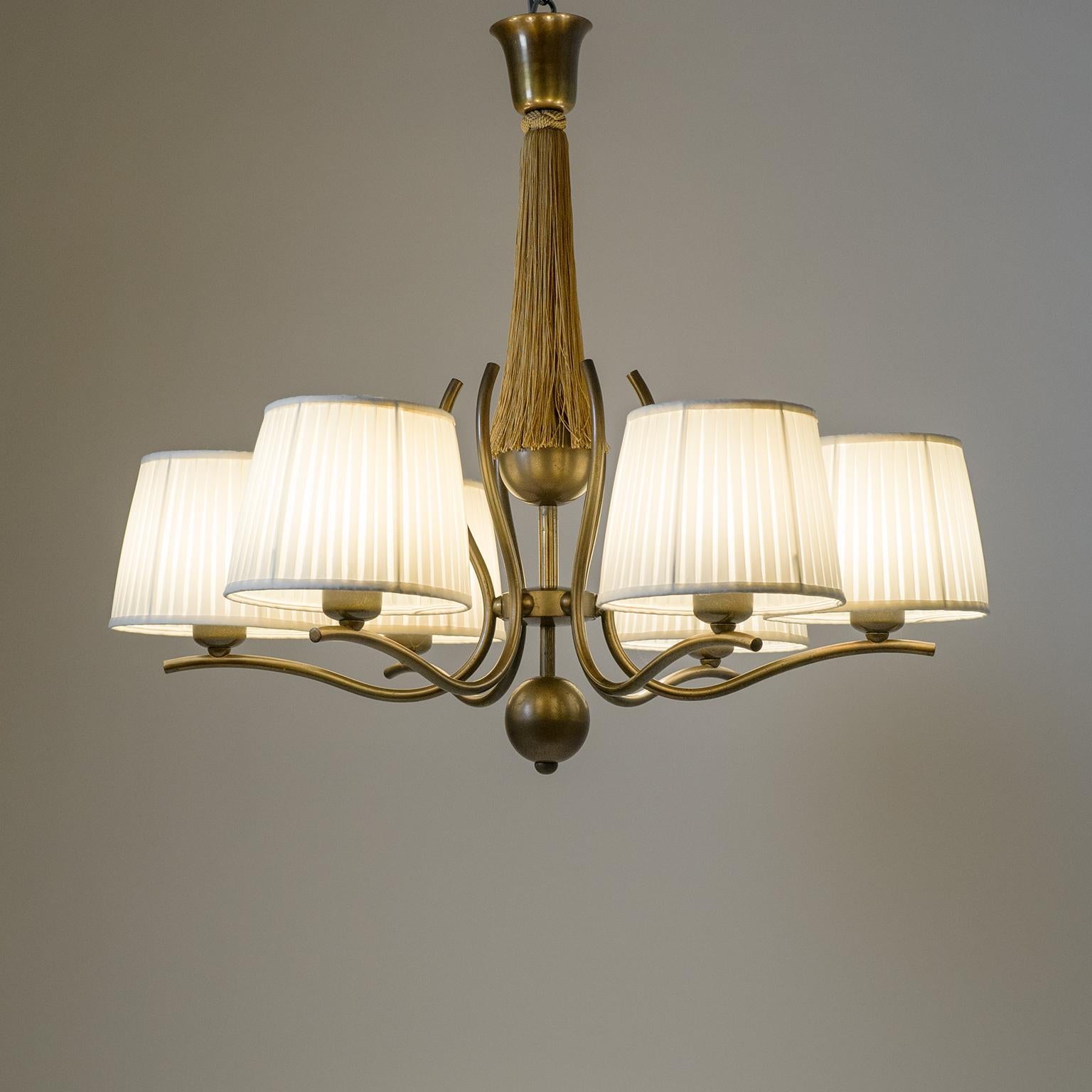 1920s Bronze Chandelier 8