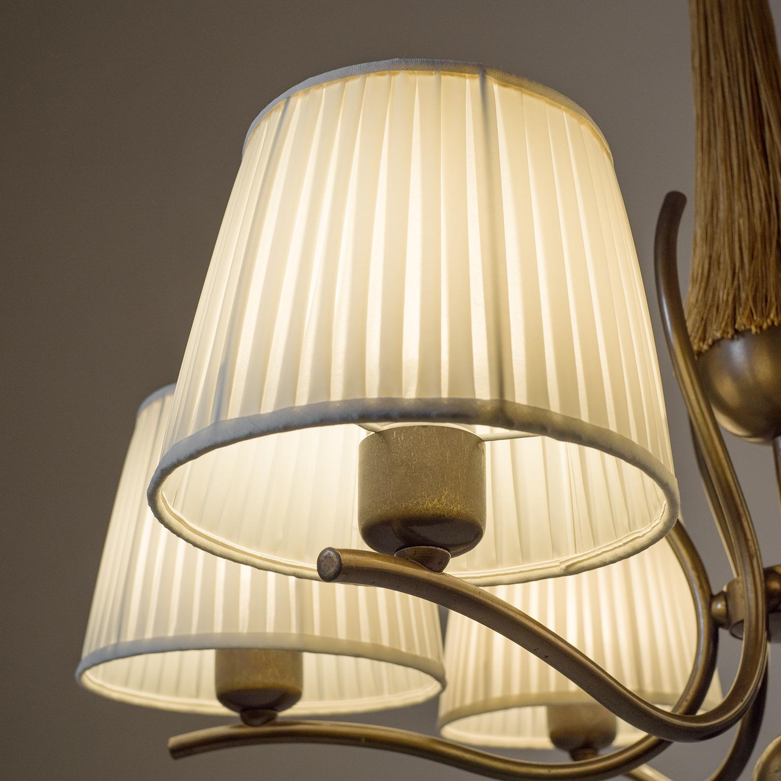 Austrian 1920s Bronze Chandelier