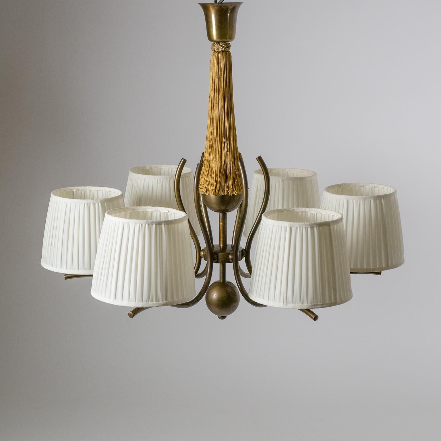 1920s Bronze Chandelier 1