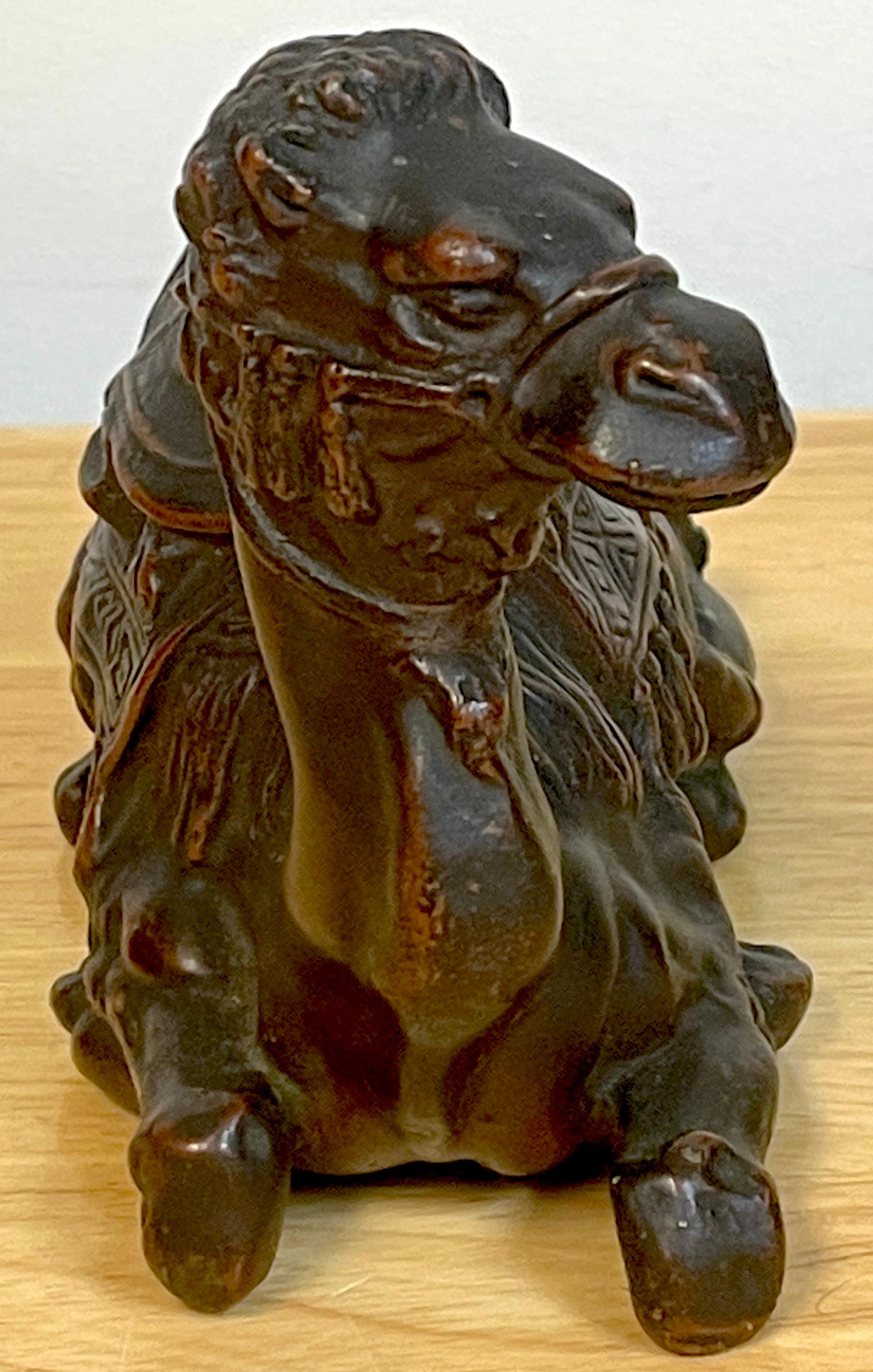 1920s Bronze Clad Sculpture of a Seated Moorish Camel In Good Condition For Sale In West Palm Beach, FL