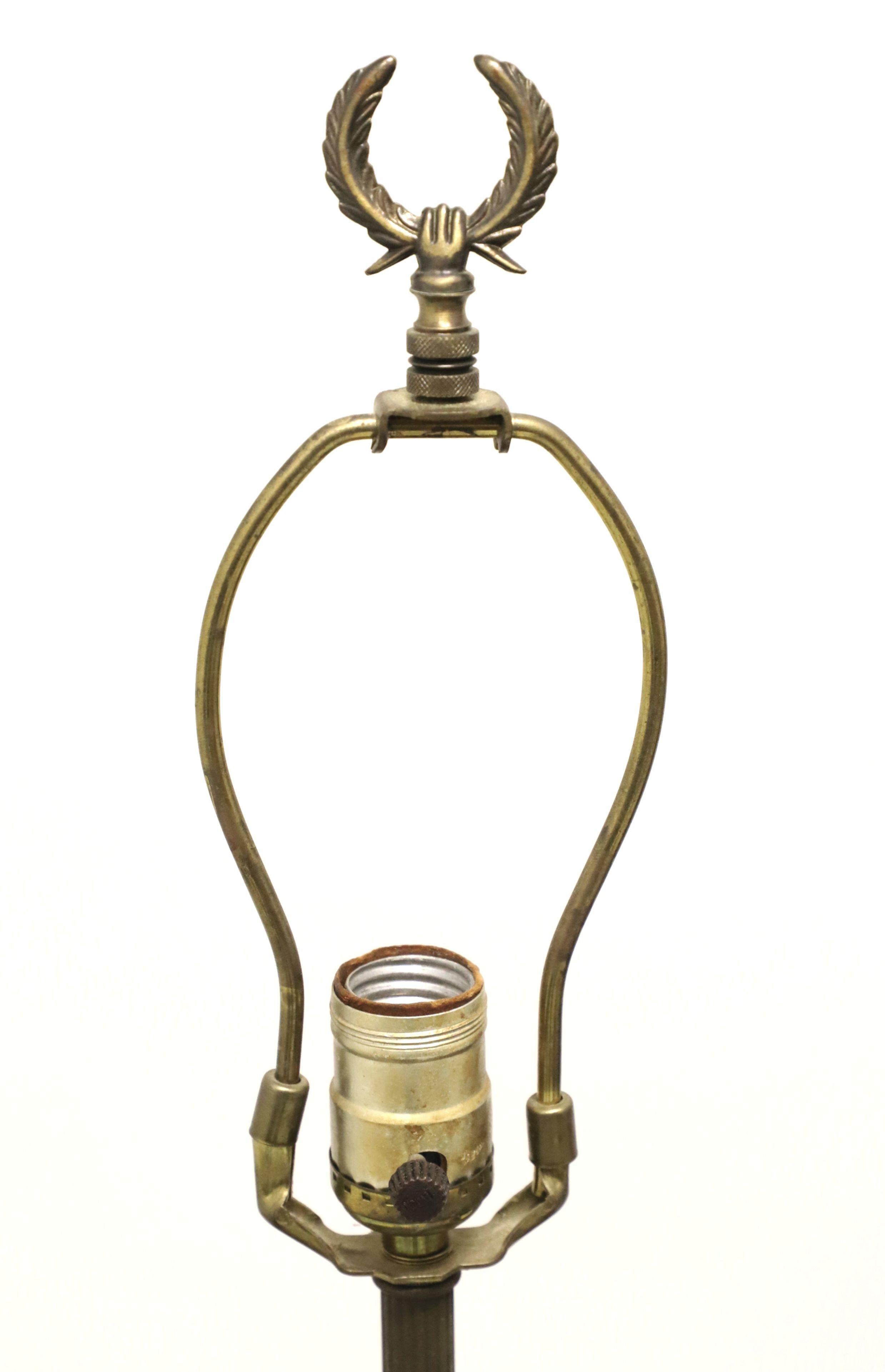 20th Century Antique 1920's Bronze & Marble Art Deco Table Lamp For Sale