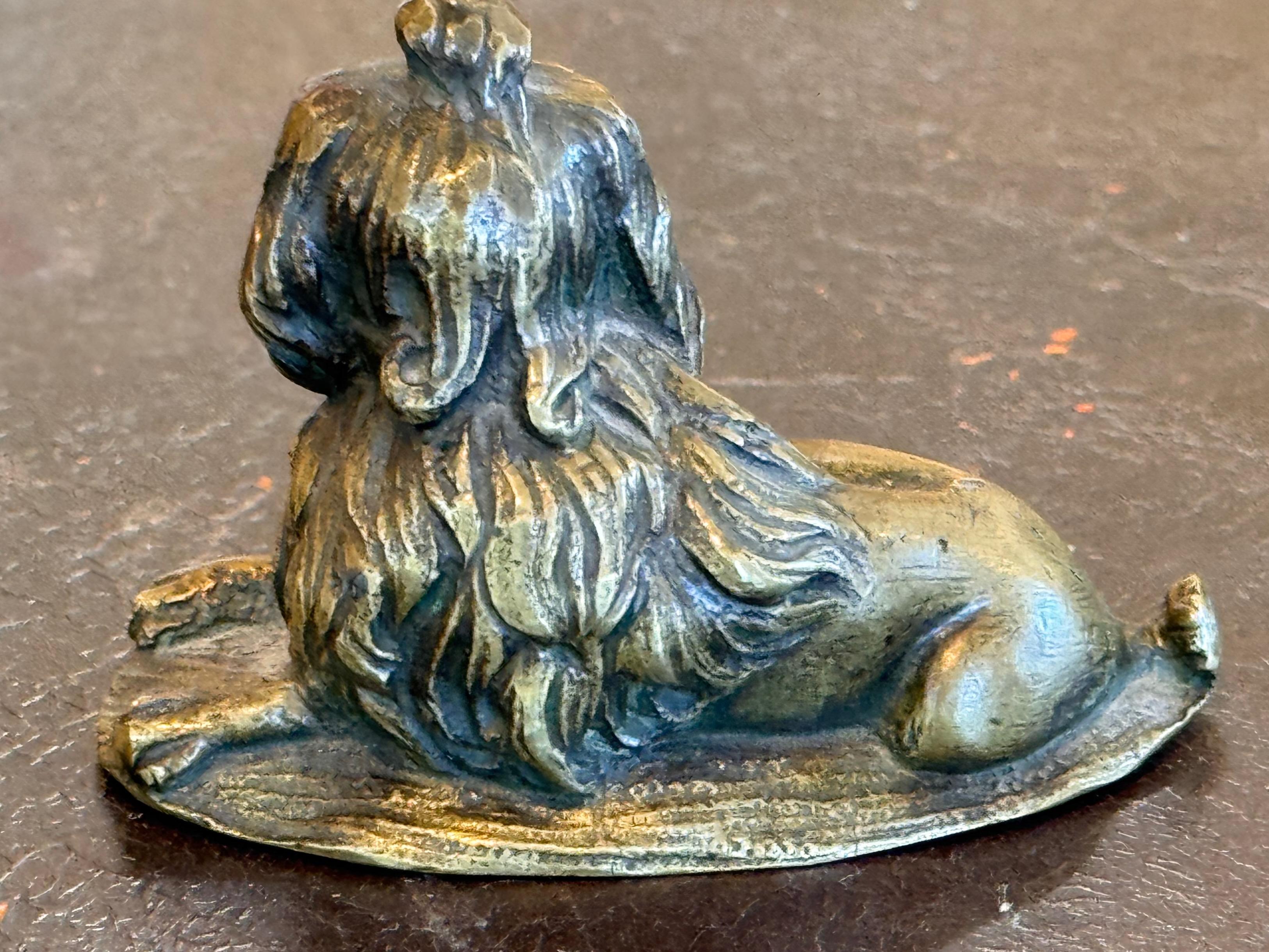Bronzo Spaniel in bronzo degli anni '20 in vendita