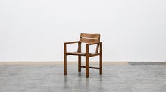 chaise simple en hêtre brun des années 1920:: Erich Dieckmann 'C'