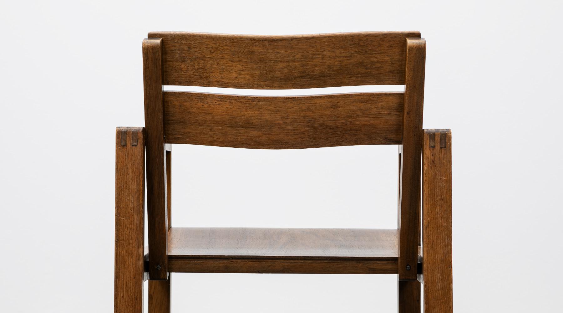 1920s Brown Beech Single Chair by Erich Dieckmann 'C' For Sale 1