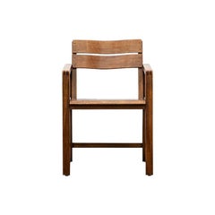 1920s Brown Beech Single Chair by Erich Dieckmann 'd'