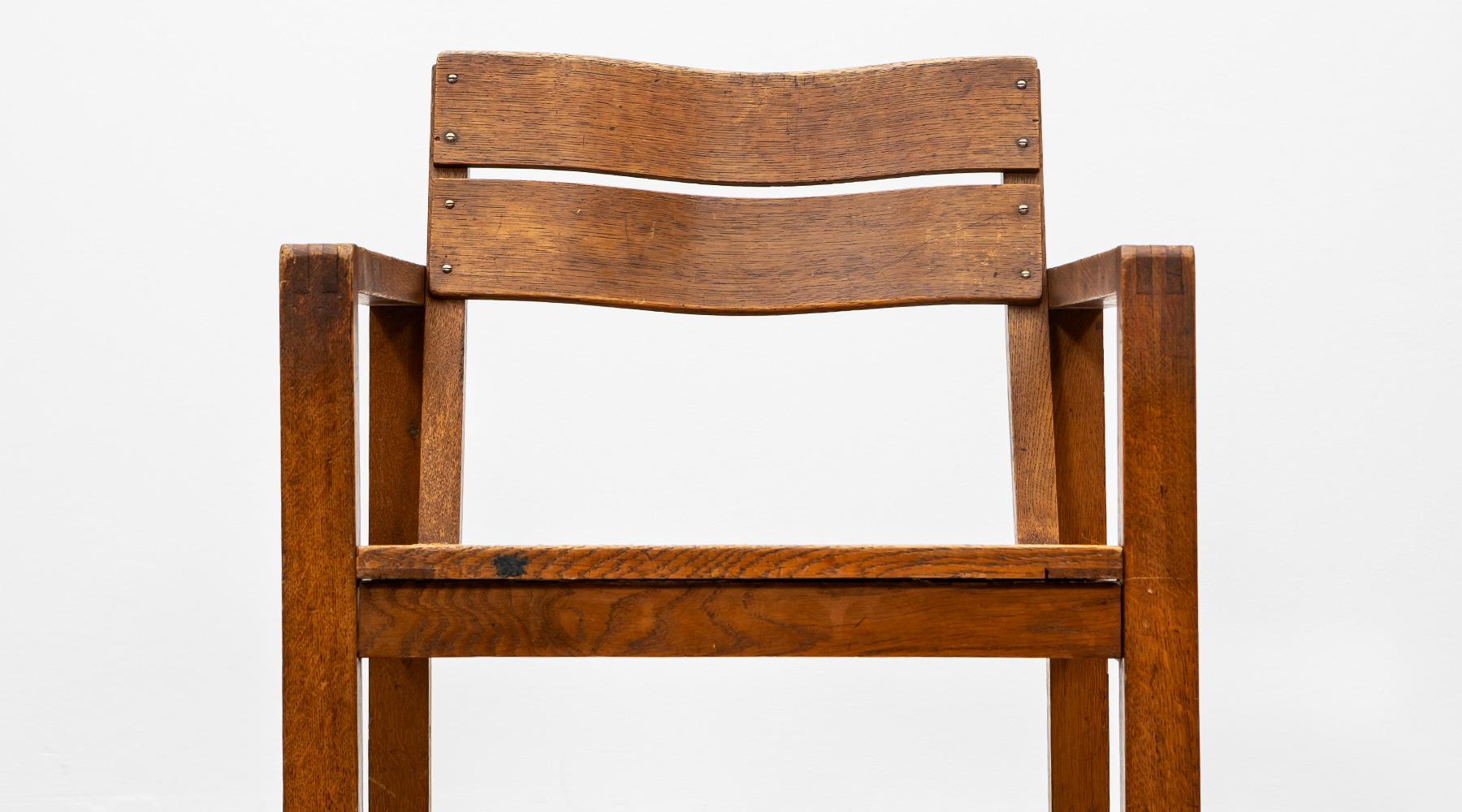 1920s Brown Beech Single Chair by Erich Dieckmann 'e' For Sale 5