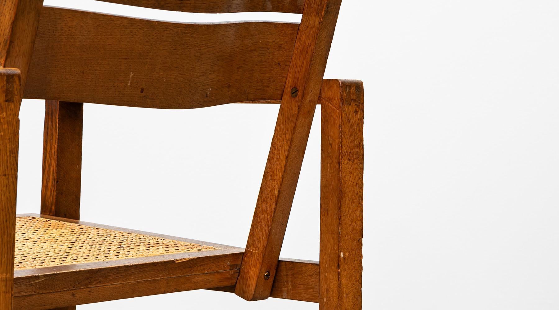 1920s Brown Beech Single Chair by Erich Dieckmann 'e' For Sale 8
