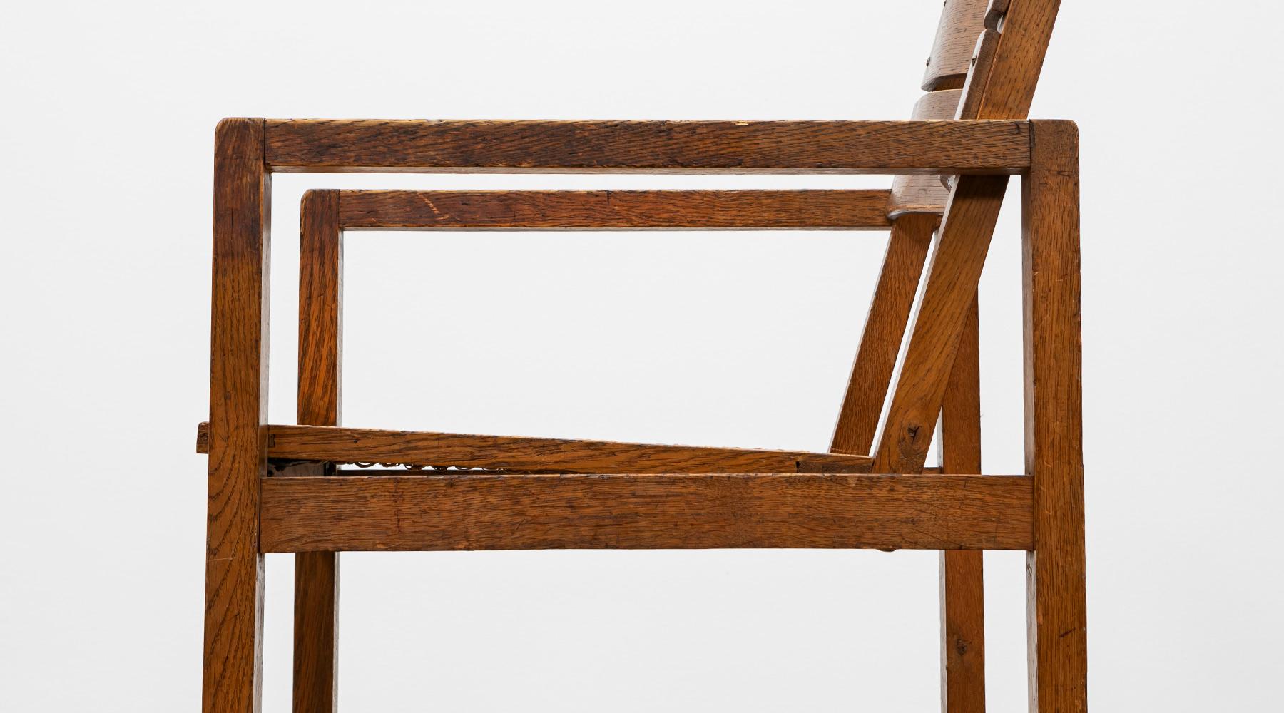 1920s Brown Beech Single Chair by Erich Dieckmann 'e' For Sale 9