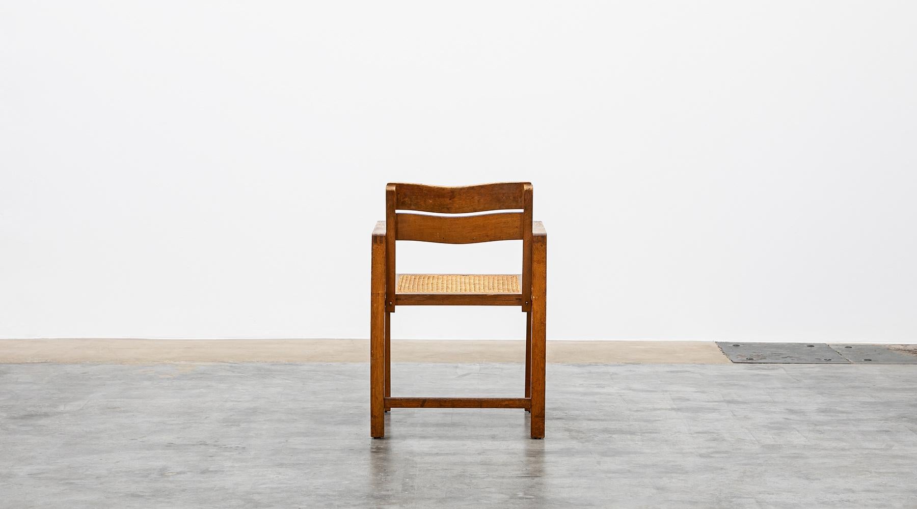 1920s Brown Beech Single Chair by Erich Dieckmann 'e' For Sale 1