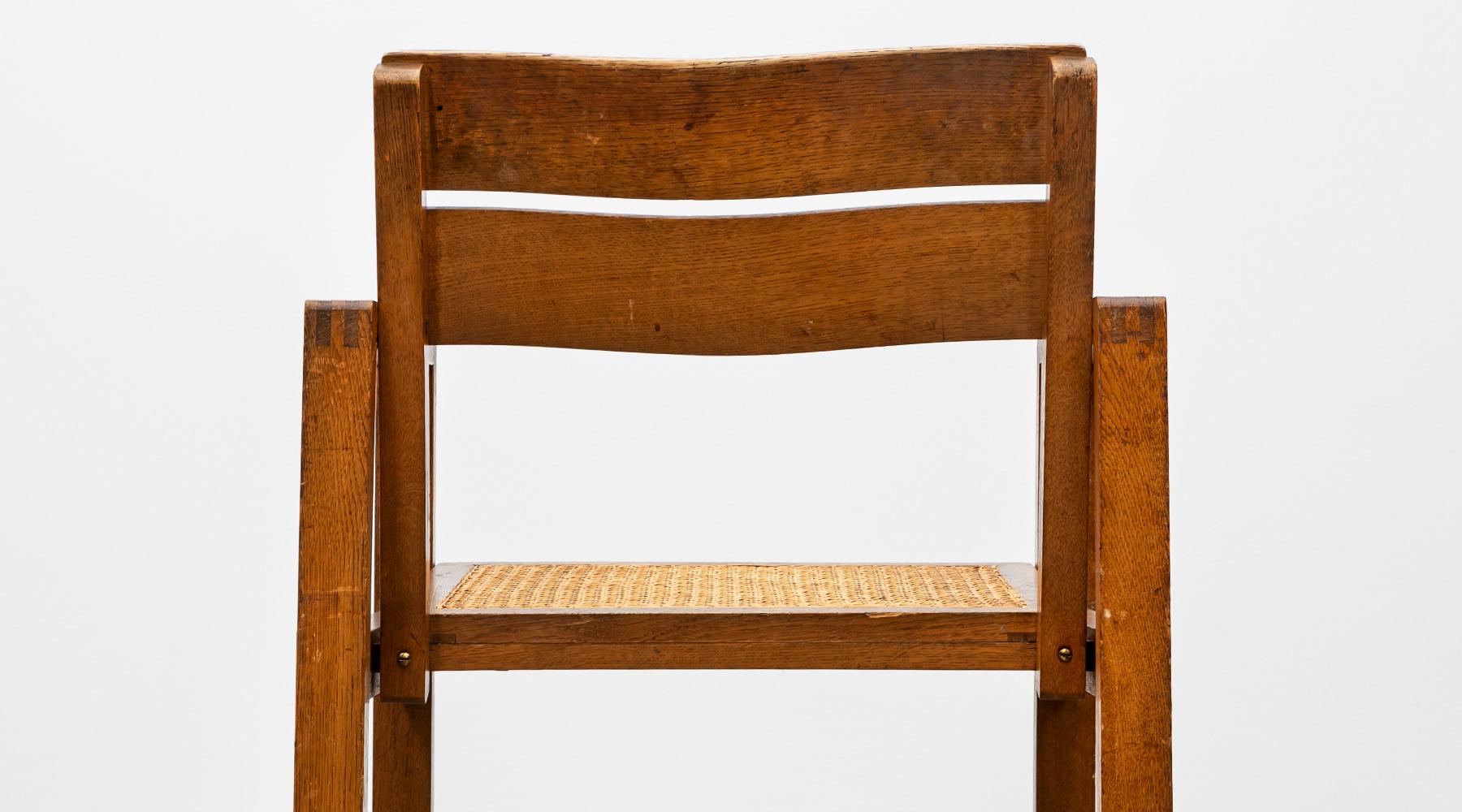 1920s Brown Beech Single Chair by Erich Dieckmann 'e' For Sale 2