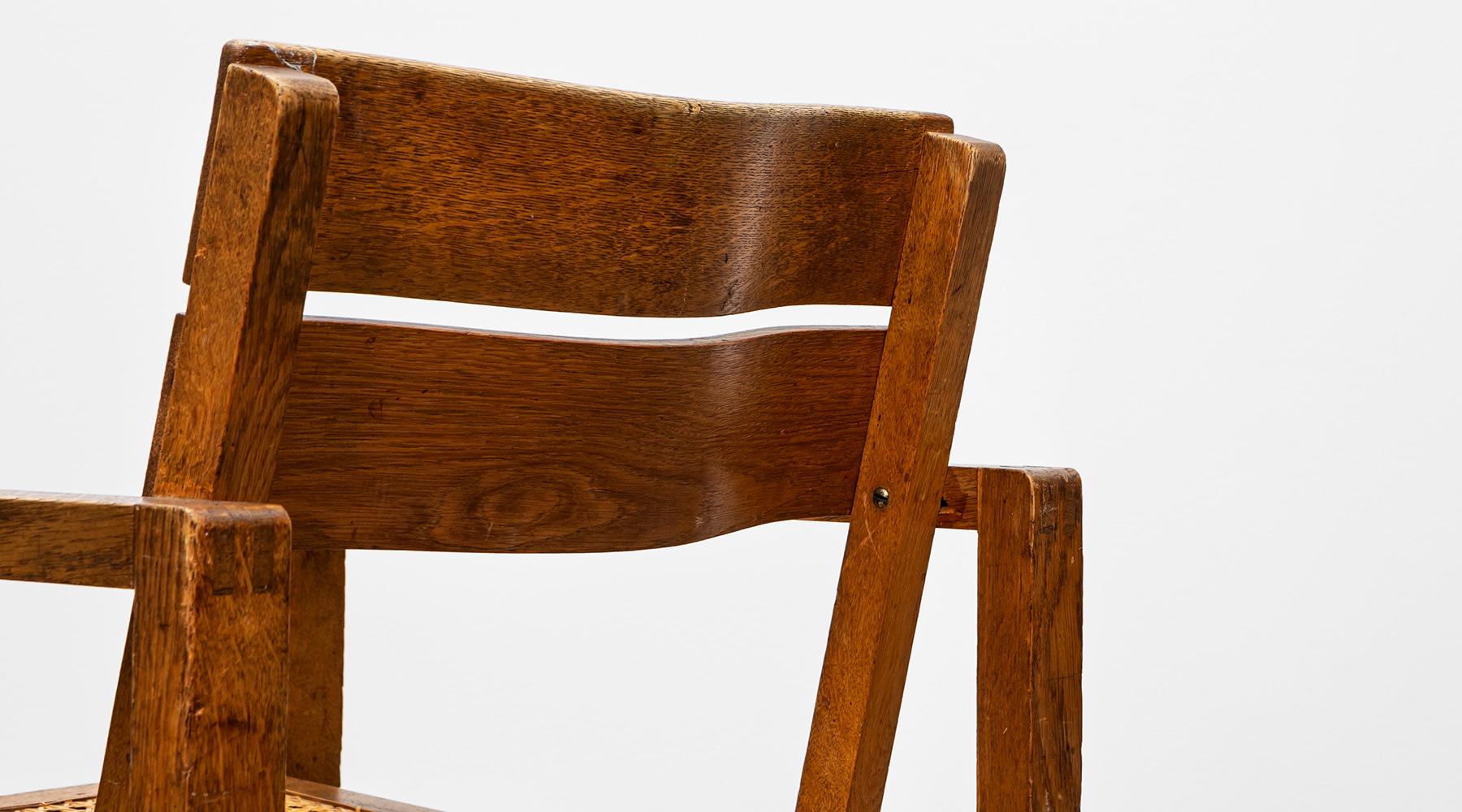 1920s Brown Beech Single Chair by Erich Dieckmann 'f' For Sale 5