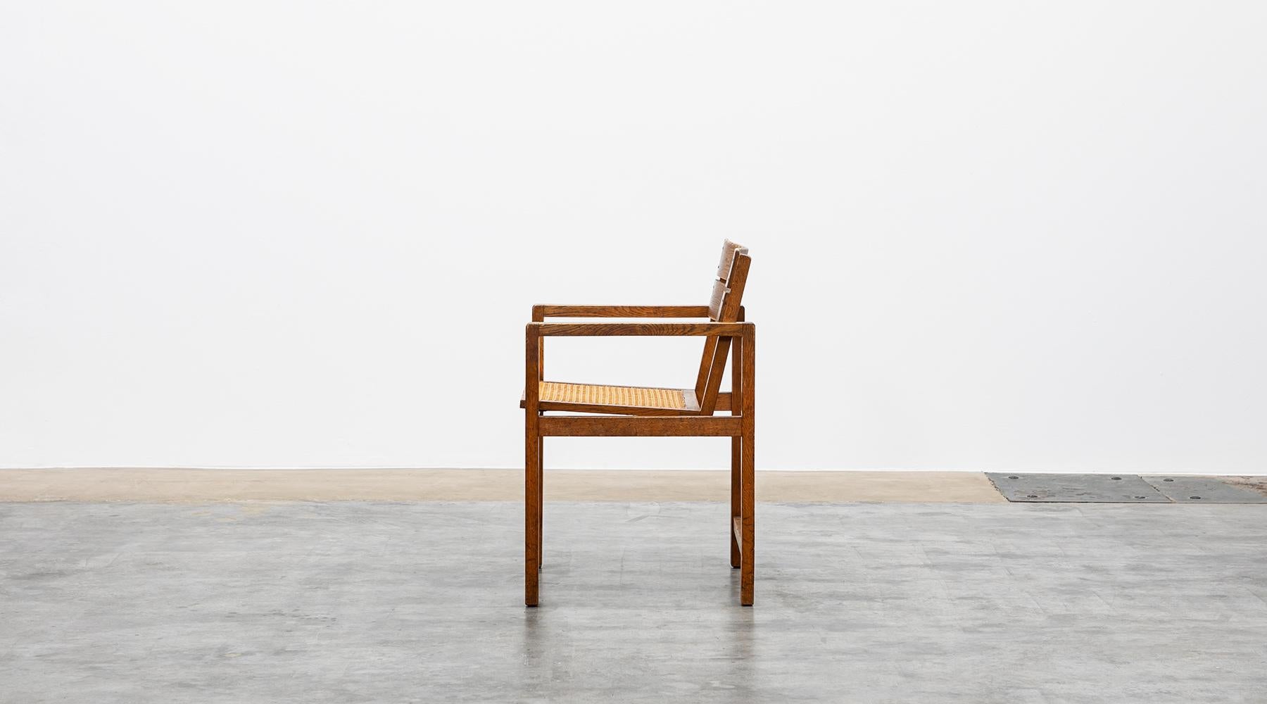 Bauhaus 1920s Brown Beech Single Chair by Erich Dieckmann 'f' For Sale