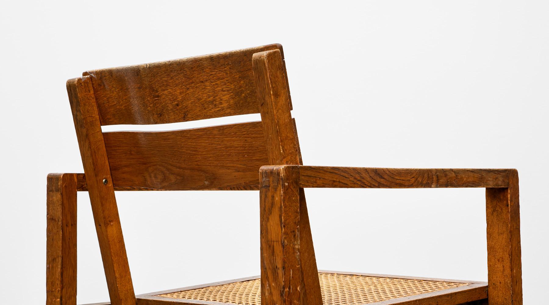1920s Brown Beech Single Chair by Erich Dieckmann 'f' For Sale 1