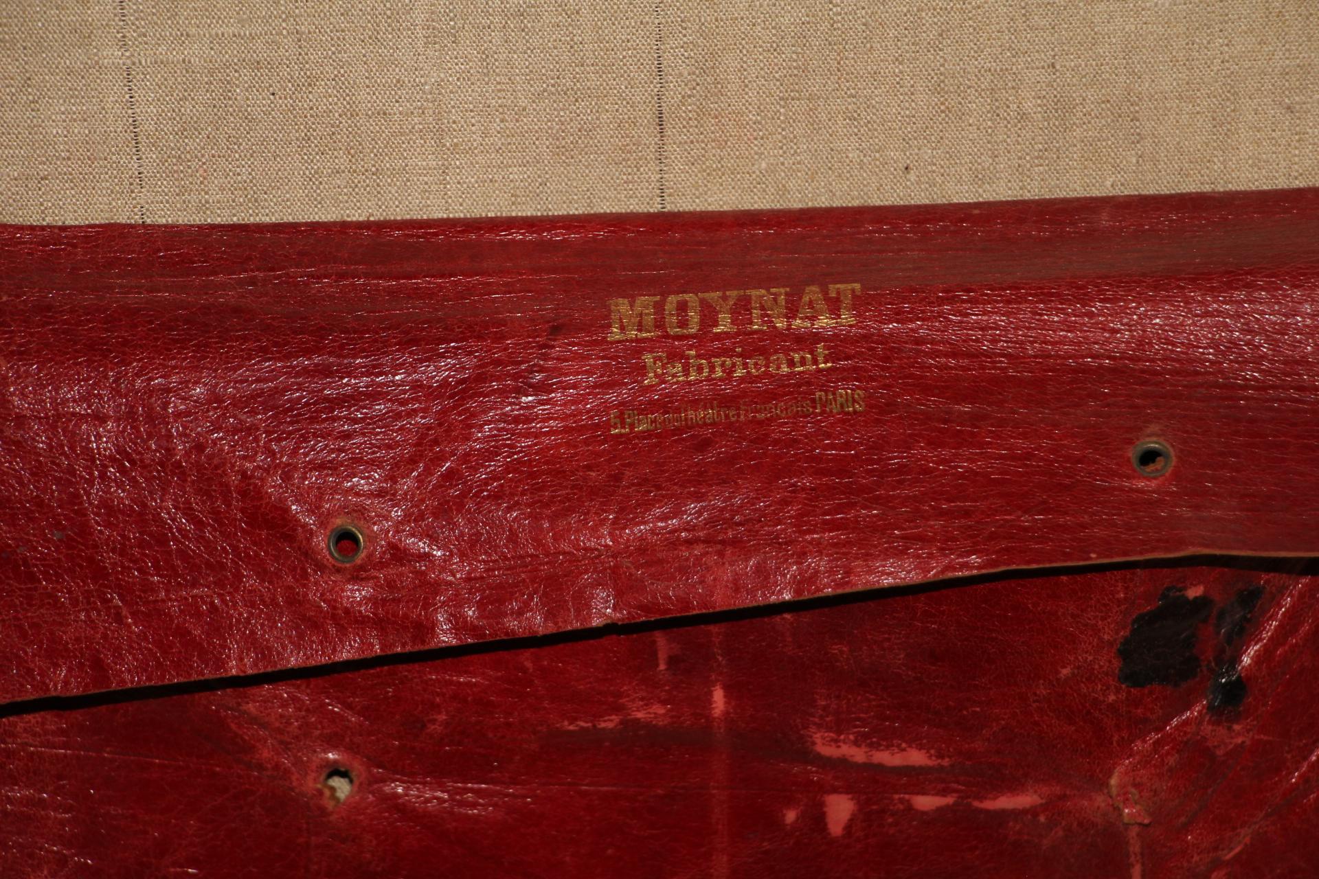 1920s Brown Moynat Steamer Trunk, Moynat Trunk 11