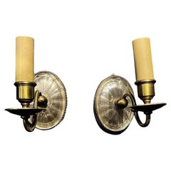 1920s Caldwell Bronze and Glass Sconces with one light