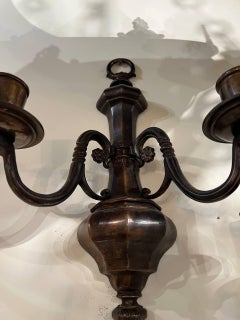 1920s Caldwell Bronze Brown Sconces