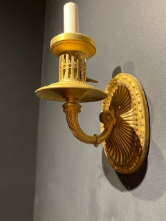 1920's Caldwell Bronze One Light Sconces