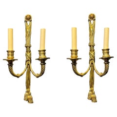 1920's Caldwell Gild Bronze Sconces